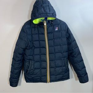 K-Way Men's Navy Hooded Jacket
